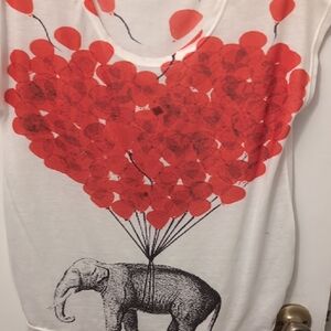 Drunk Elephant Red Balloon Heart Tee